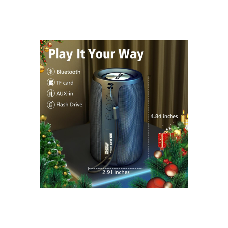 Altavoz bluetooth inalambrico SK10 ipx5 impermeable portatil-3
