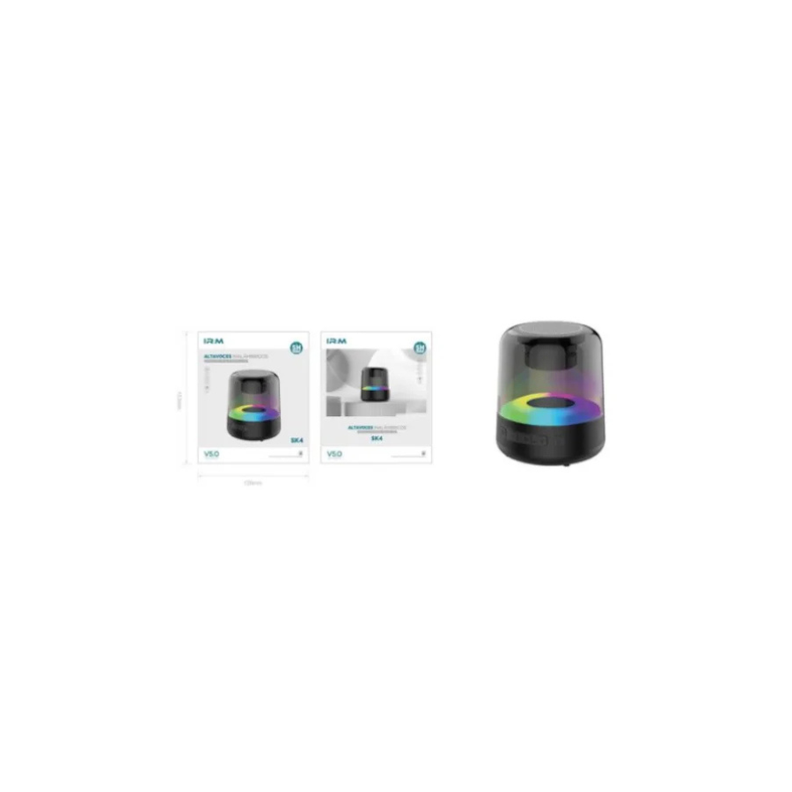 Altavoz inalámbrico SK4 parlante bluetooth 5.0 luces led RGB-1