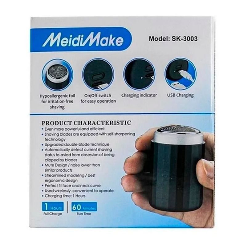 Mini Máquina De Afeitar Portátil Recargable Usb-3