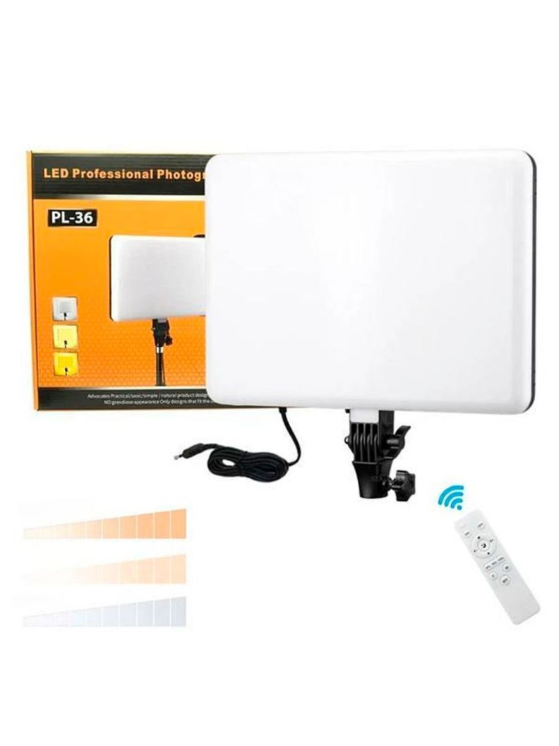 Panel Luz LED Para Fotografía Profesional Y Grabación De Vídeo PL-36-0