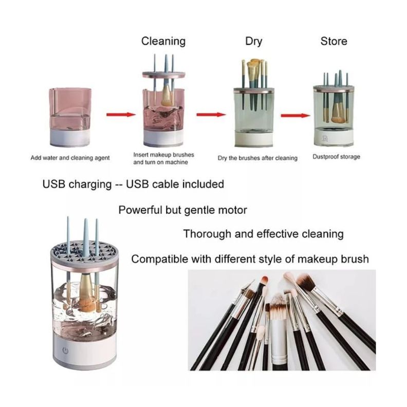 Maquina Limpiadora De Brochas De Maquillaje Automático-2