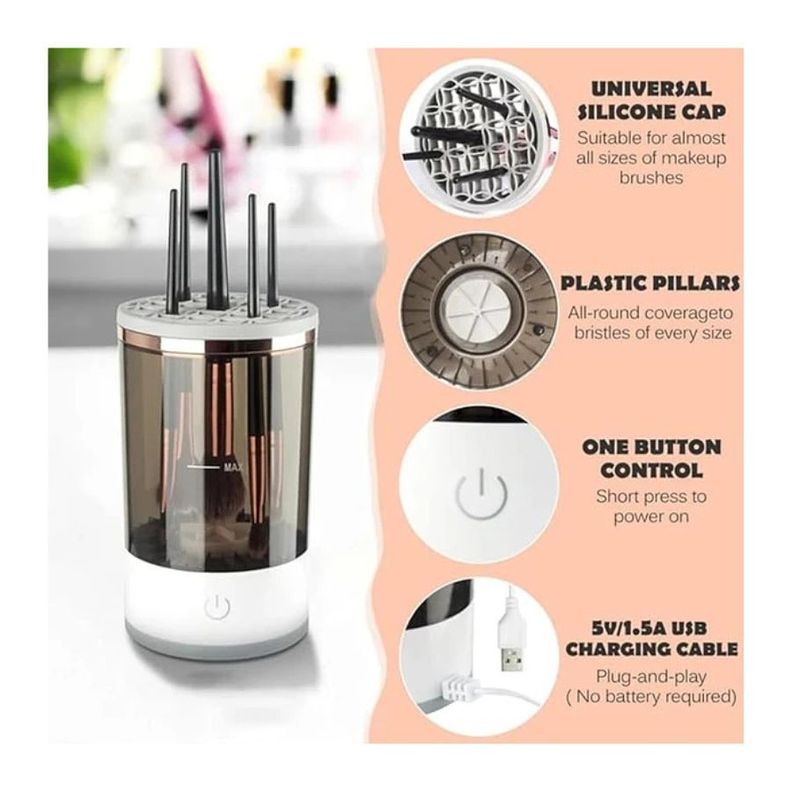 Maquina Limpiadora De Brochas De Maquillaje Automático-4