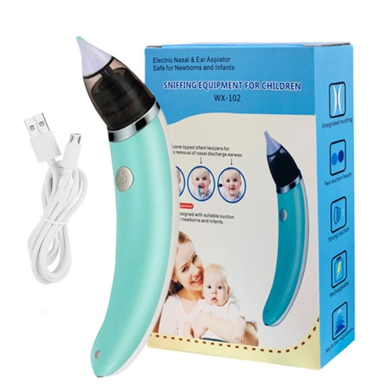 Aspirador Nasal Eléctrico Bebé Y Niños Saca Moco Portátil-0