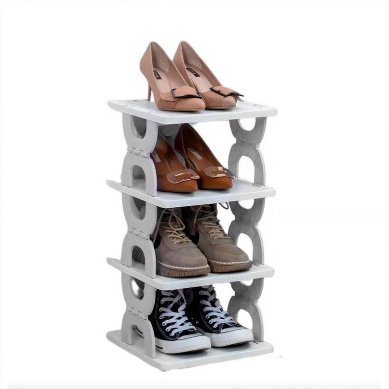 Estante Organizador de Zapatos Plegable De Múltiples Niveles-0