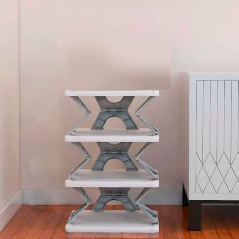 Estante Organizador de Zapatos Plegable De Múltiples Niveles-2