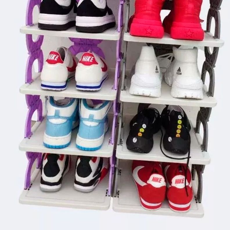 Estante Organizador de Zapatos Plegable De Múltiples Niveles-5