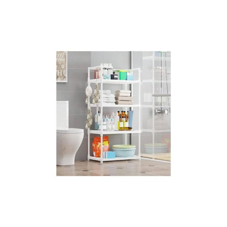 Estante de cocina organizador 4 niveles multiuso hogar blanco -1