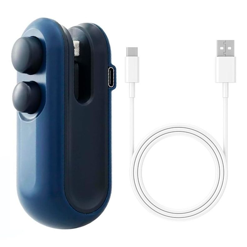 Máquina Selladora De Bolsas USB Recargable Portátil 2 en 1-0