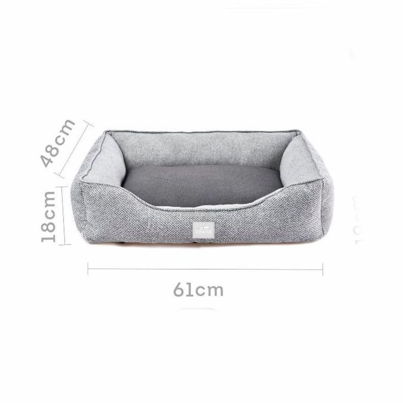 Cama Antibacteriana Y Suave Para Mascotas 61X48X18cm-1