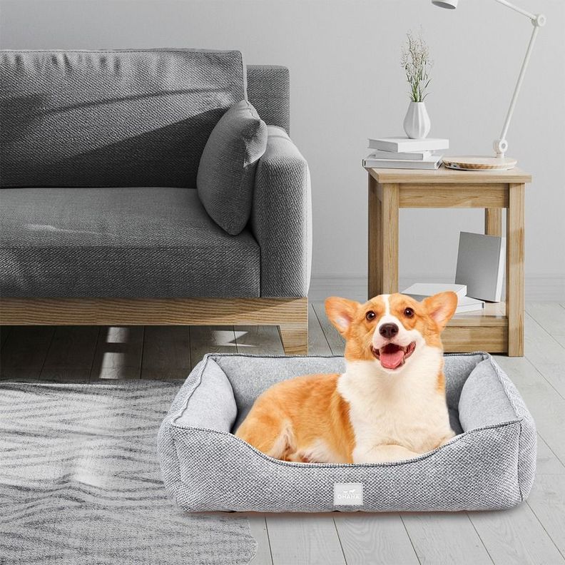 Cama Antibacteriana Y Suave Para Mascotas 61X48X18cm-4