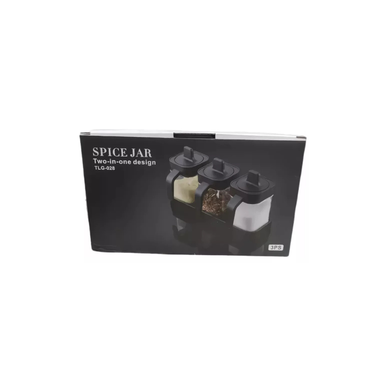 Set 3 Especieros Condimenteros De Vidrio para cocina spice jar-2