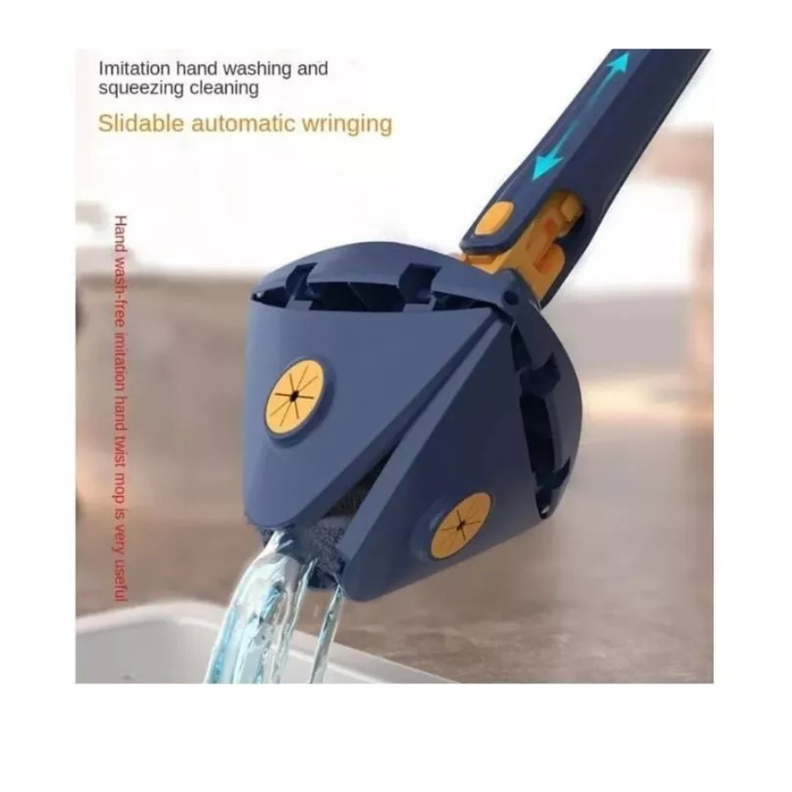Mopa Trapeador Fregona Triangular Giratoria De 360° Para Limpieza Doméstica-3