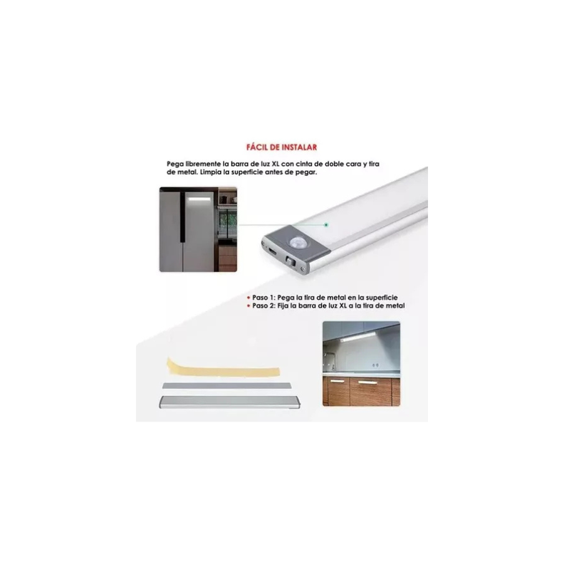 Lampara de armario Led Luz Carga Usb con Sensor De Movimiento IRM-1