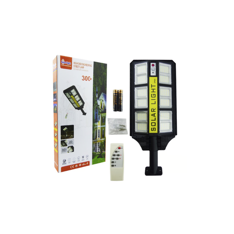 Foco Con Brazo Solar De 300 Watt Con 240 LED En 12 Placasa-3