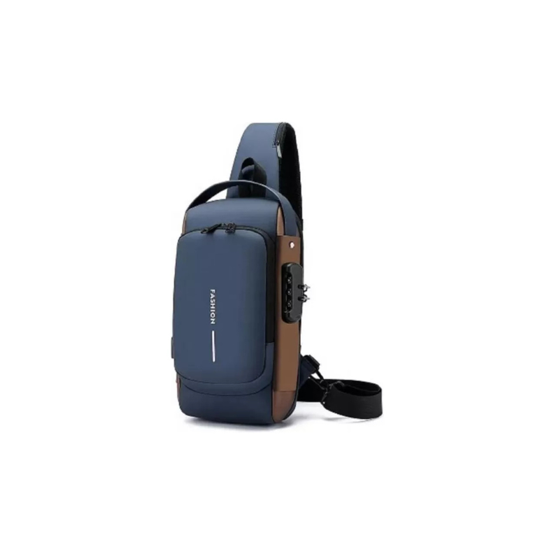 Bolso De Pecho Bandolera Cruzada Con Usb Antirrobo-1