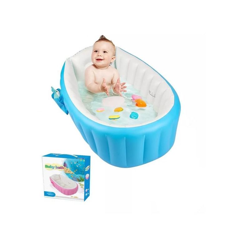 Bañera Bebe Plegable Tina De Baño Inflable-1