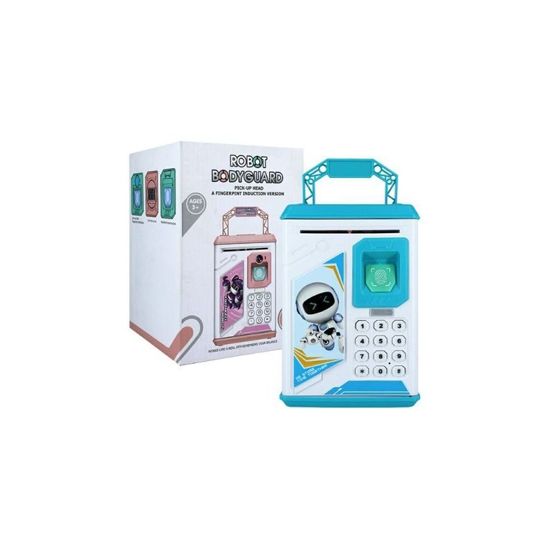 Alcancía para niño robot bodyguard caja fuerte juguete-4
