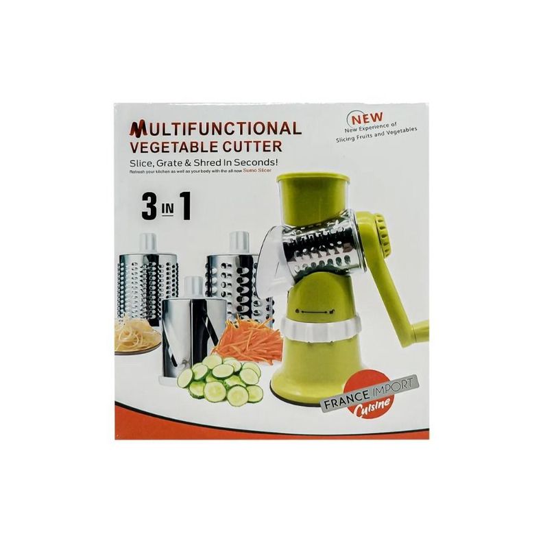 Rebanadora picador Manual Multifuncional Acero Inoxidable 3 En 1 -0