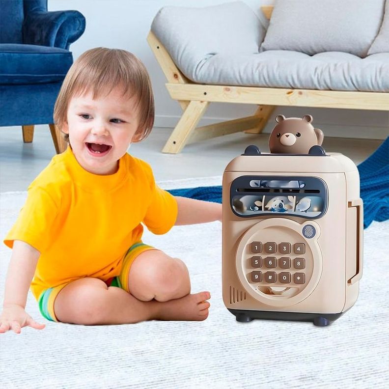 Alcancía Hucha Electrónica Ahorro Contraseña Para Niños-3