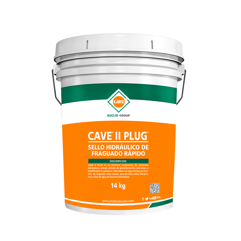 CAVE II PLUG - Sello hidraulico Tineta 14 kg Gris