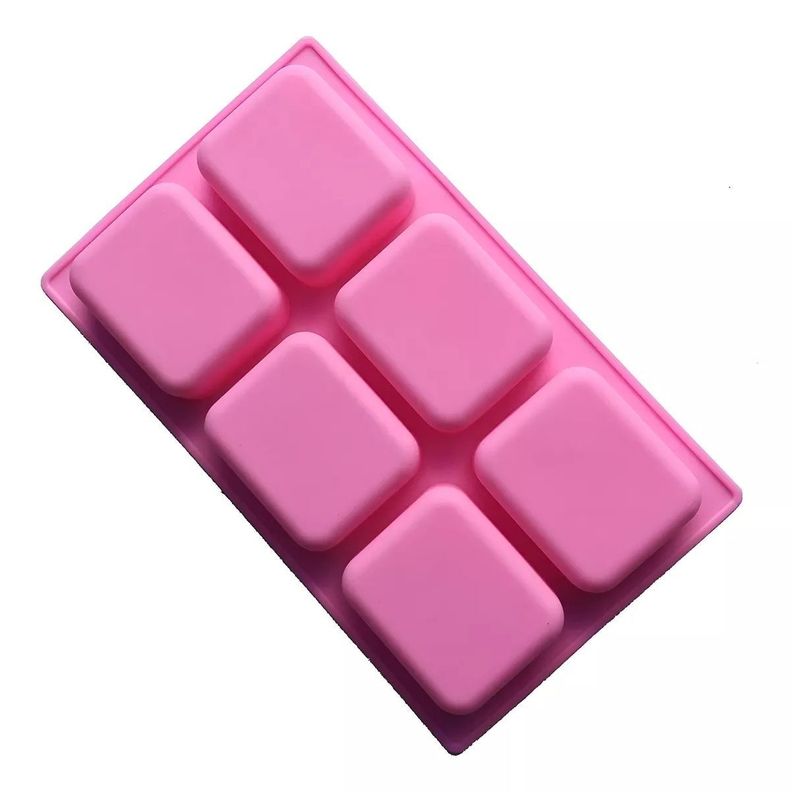Moldes Para Jabones Barra Molde Silicona Reposteria 6cav-0