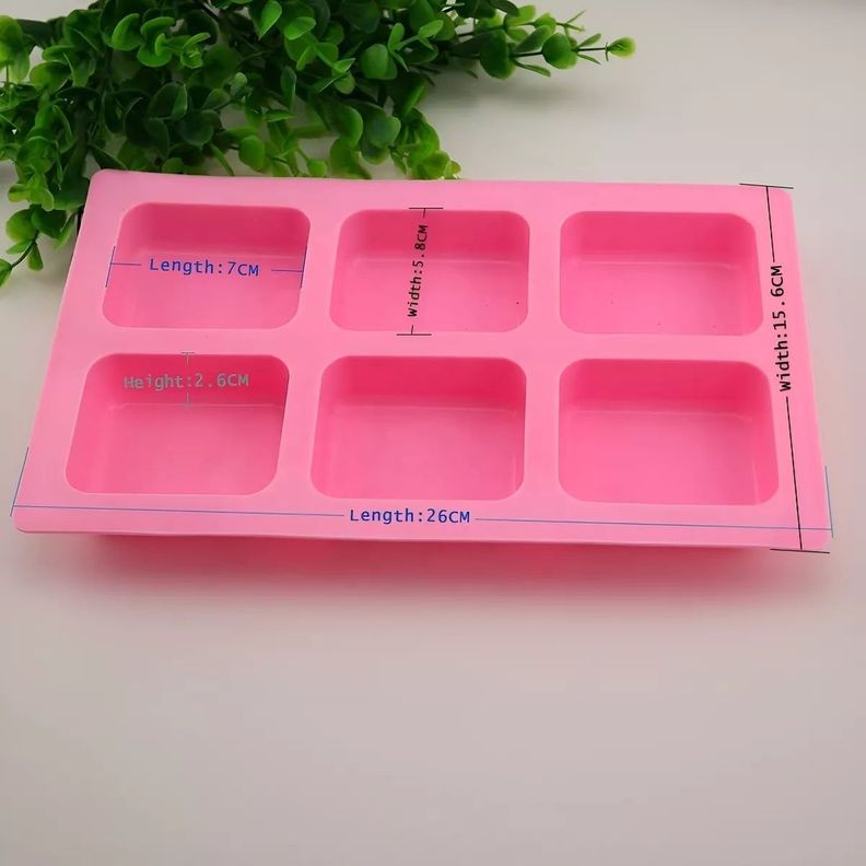 Moldes Para Jabones Barra Molde Silicona Reposteria 6cav-2