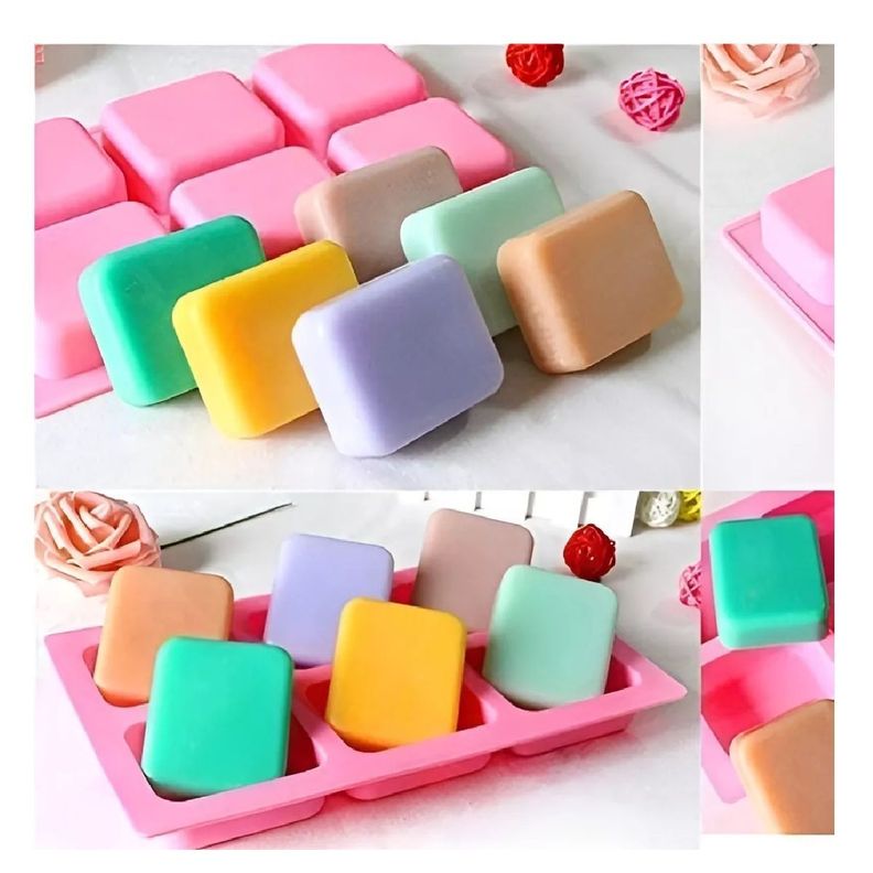 Moldes Para Jabones Barra Molde Silicona Reposteria 6cav-6