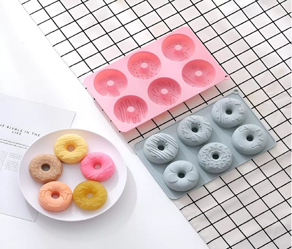 2 Moldes Donuts Molde Silicona Molde Reposteria Molde Donas-1