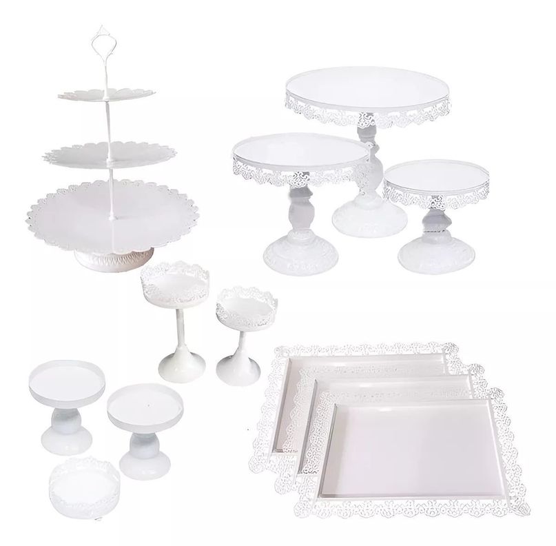 Set 12 Bases Para Tortas Alzadores Candy Bar Porta Cupcakes-0