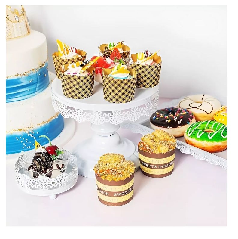 Set 12 Bases Para Tortas Alzadores Candy Bar Porta Cupcakes-2