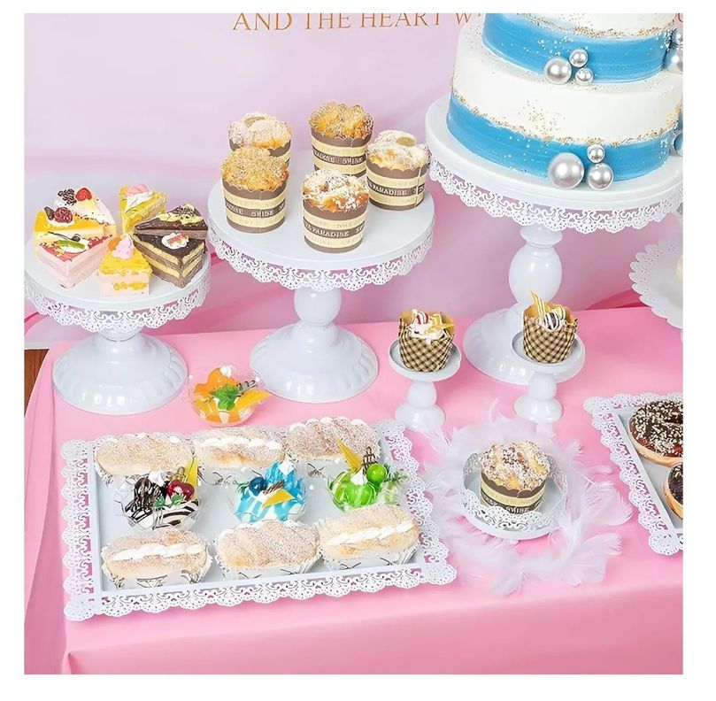 Set 12 Bases Para Tortas Alzadores Candy Bar Porta Cupcakes-5