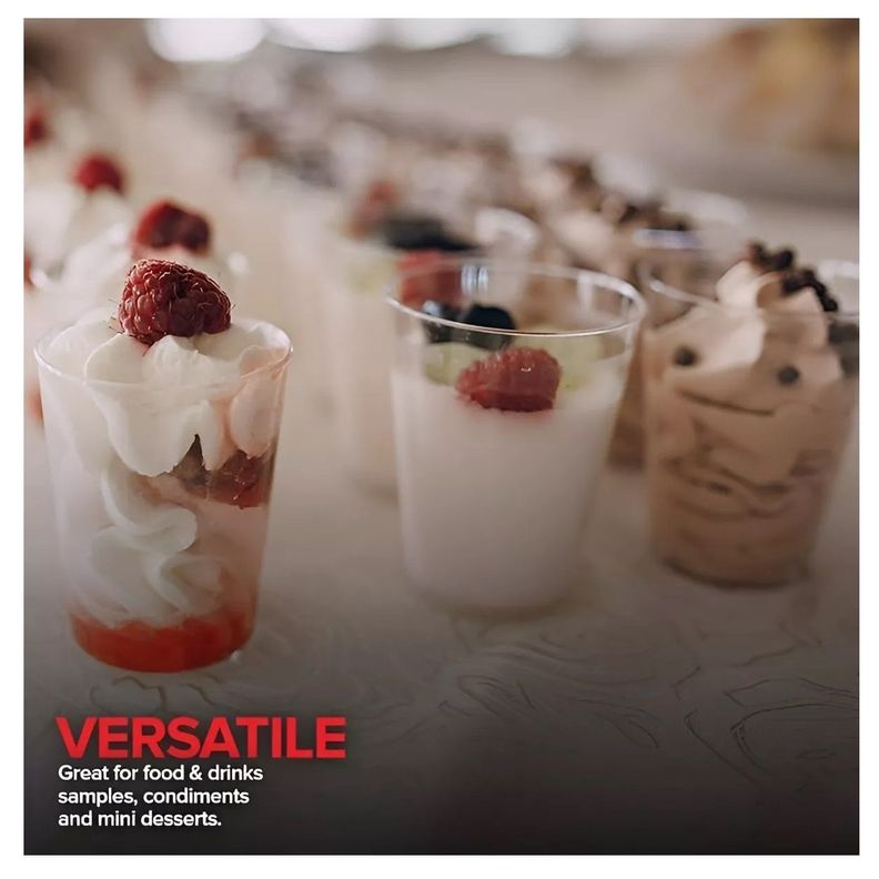 Set 100 Vasos Shot Pocillos Para Postres Vasos Plasticos 40ml-4