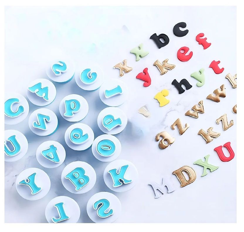 26 Cortador Fondant Con Expulsor Cortadores Letras Minuscula-3