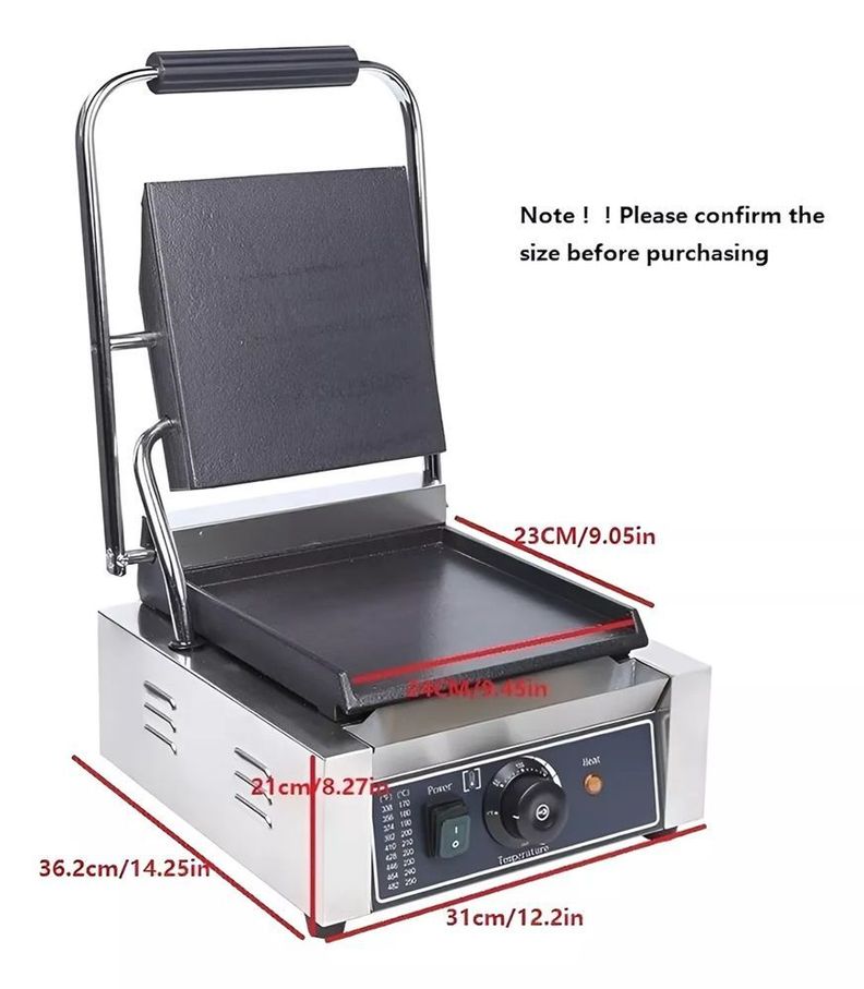 Sandwichera Industrial Maquina Para Sandwiches Panini 2200w -2