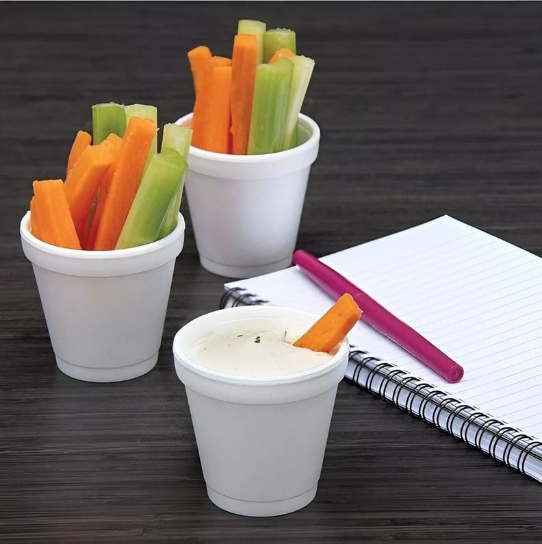 X1000 Vasos Plumavit Termico Vasos Desechable Vaso 6oz/177ml-5