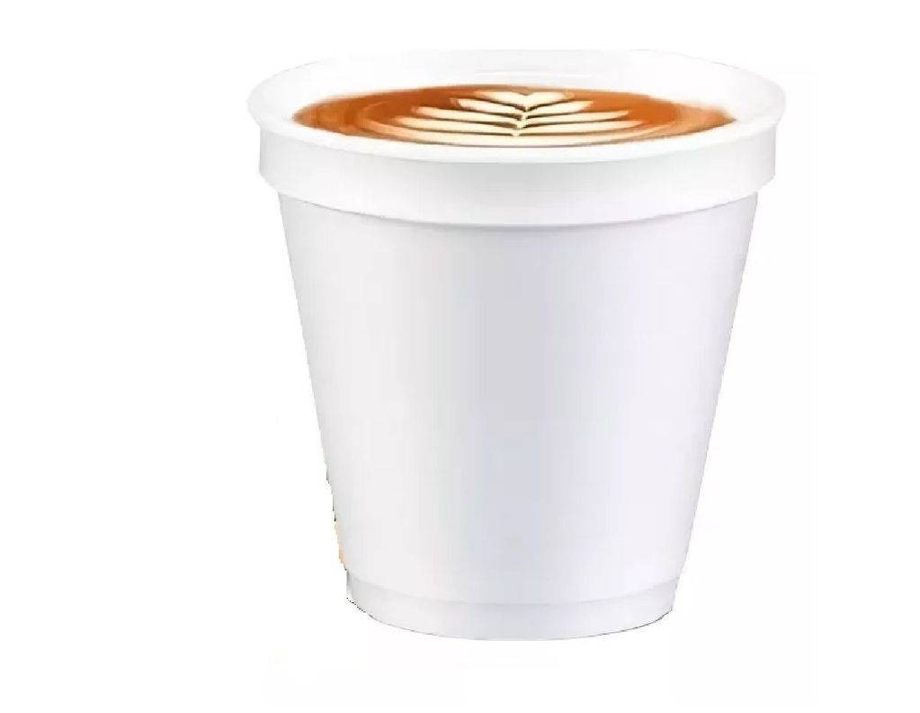 100 Vaso Desechable Plumavit Termico Vaso Cafe 8oz-0