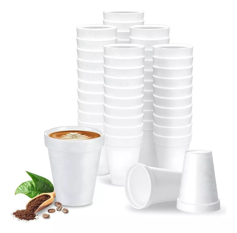 100 Vaso Desechable Plumavit Termico Vaso Cafe 8oz-1