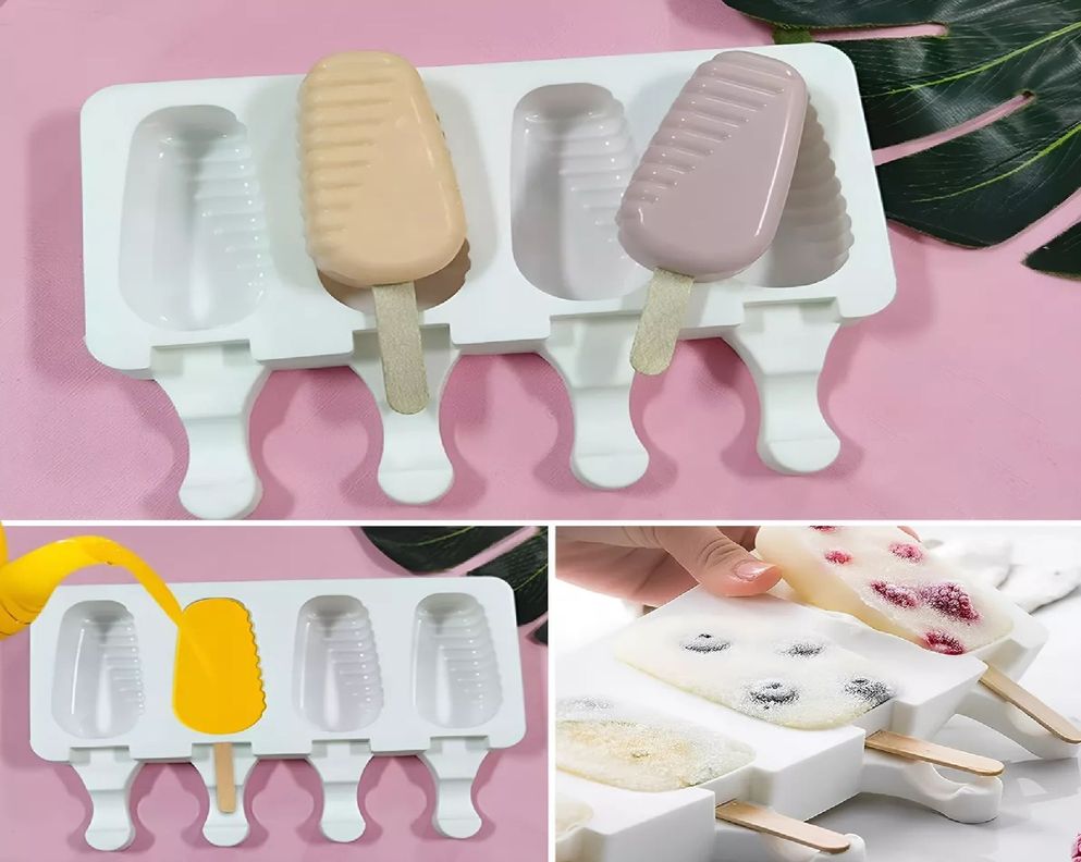 Moldes De Silicona Para Helados Molde Helado Paletas 420-7
