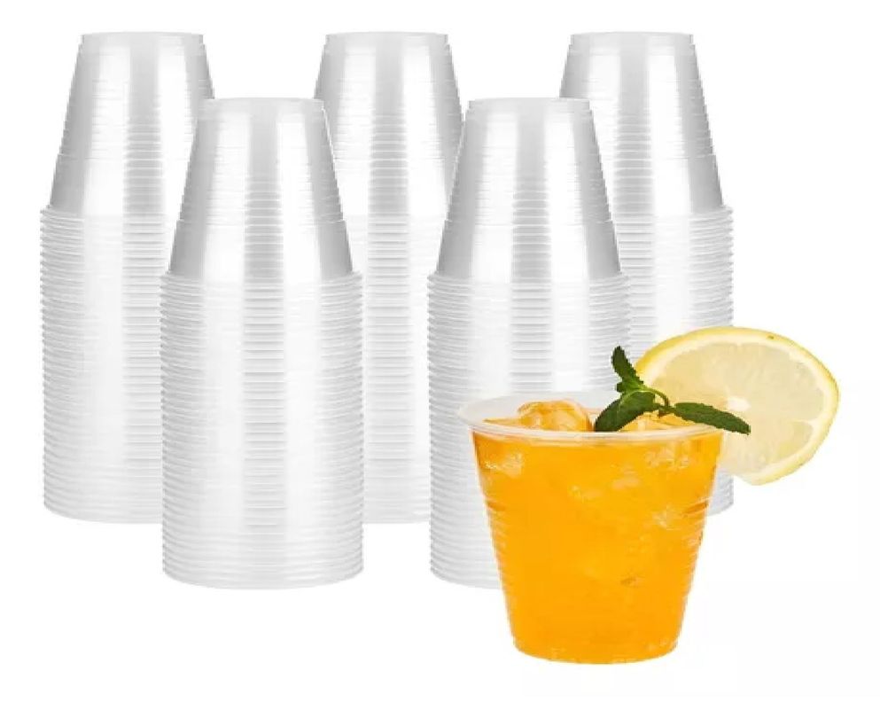 100 Vasos Plasticos Desechables Vasos Plasticos Vaso 200ml-0