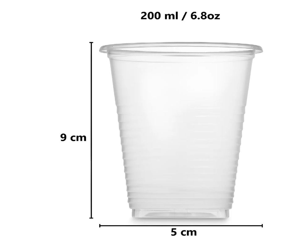 100 Vasos Plasticos Desechables Vasos Plasticos Vaso 200ml-2