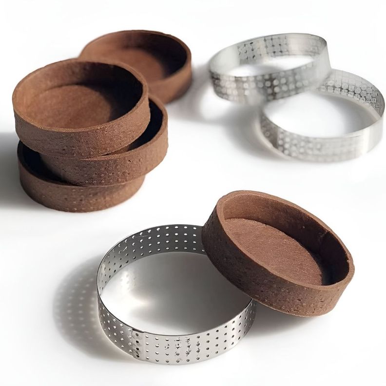 X3 Moldes Reposteria Molde Tartaleta Molde Microperforado-5