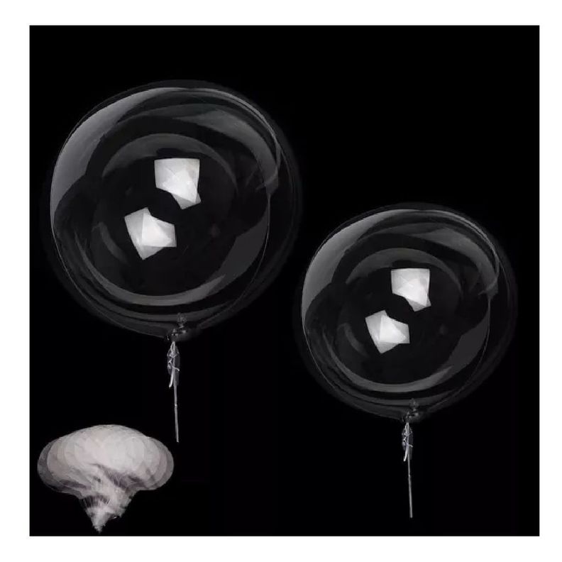 Pack X10 Globos Led Globo Burbuja Decoración Fiesta 24cm-4