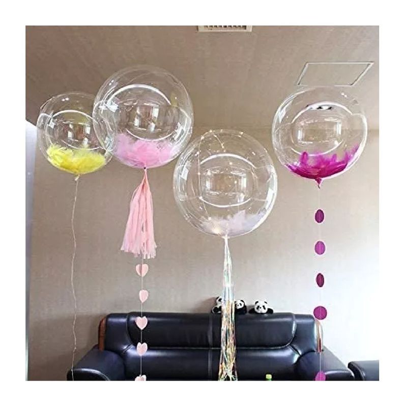 Pack X10 Globos Led Globo Burbuja Decoración Fiesta 24cm-6