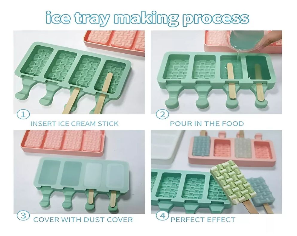 Moldes De Silicona Reposteria Molde Helados Molde Trenzado-4