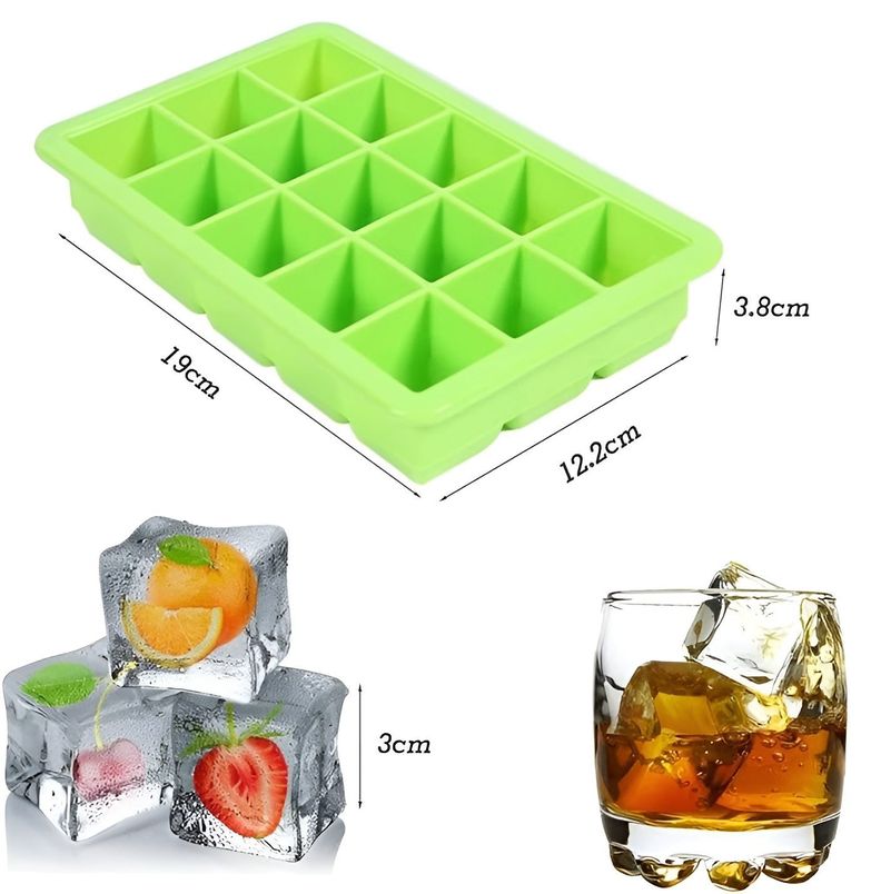 Cubetas Silicona Cubetera Silicona Cubetas Hielo C/tapa 15c-2