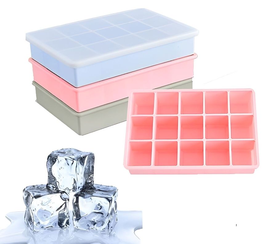 Cubetas Silicona Cubetera Silicona Cubetas Hielo C/tapa 15c-4