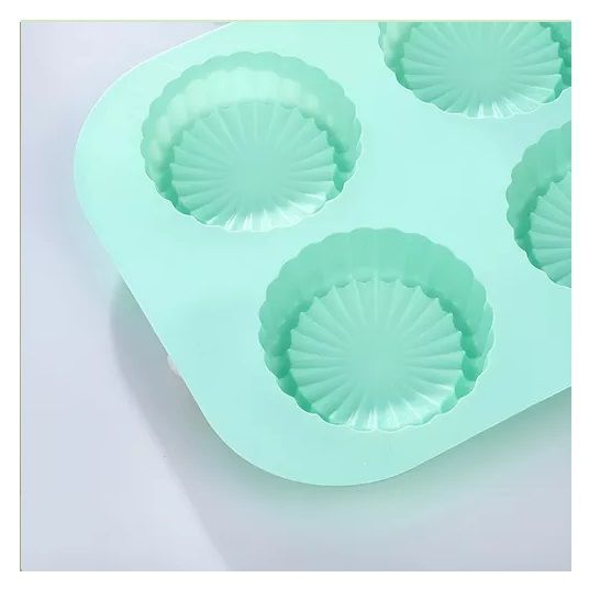Molde Queque Moldes Reposteria Molde Silicona Flor Sol 6cav-4
