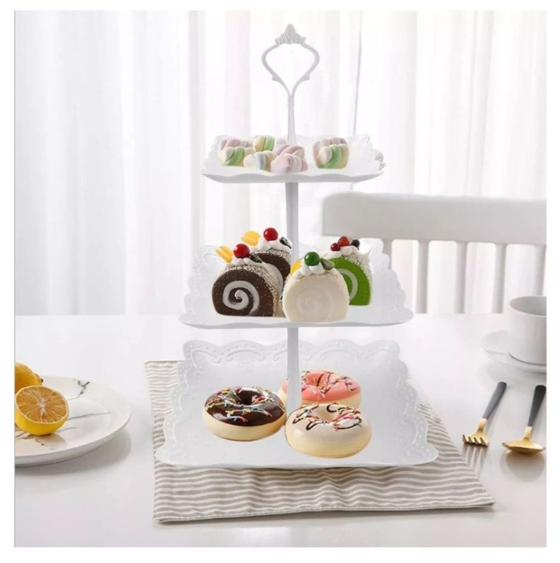 Set 2 Porta Torta Base De Torta Porta Cupcakes Porta Cupcake-1