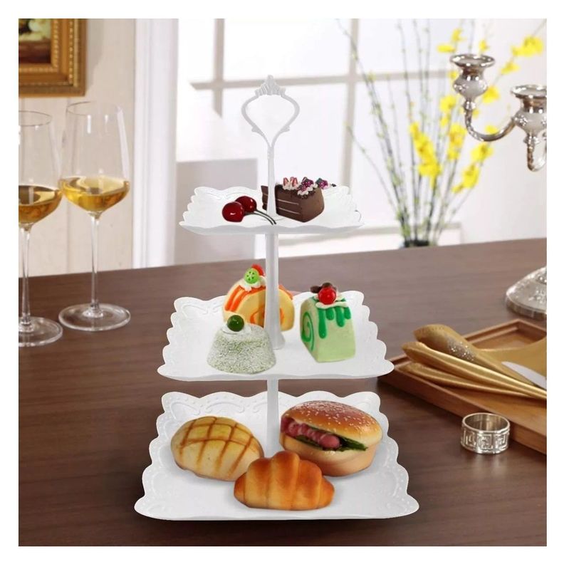 Set 2 Porta Torta Base De Torta Porta Cupcakes Porta Cupcake-7