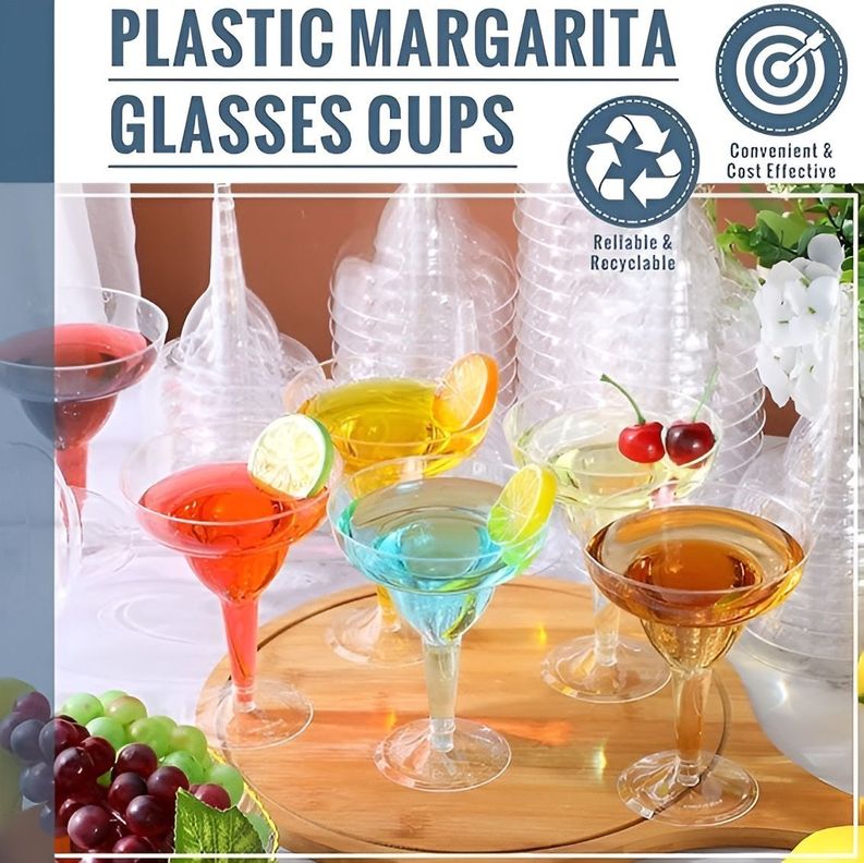 Set 10 Copas Margarita Copas Acrilico Copas Coctel 8oz/240ml-3